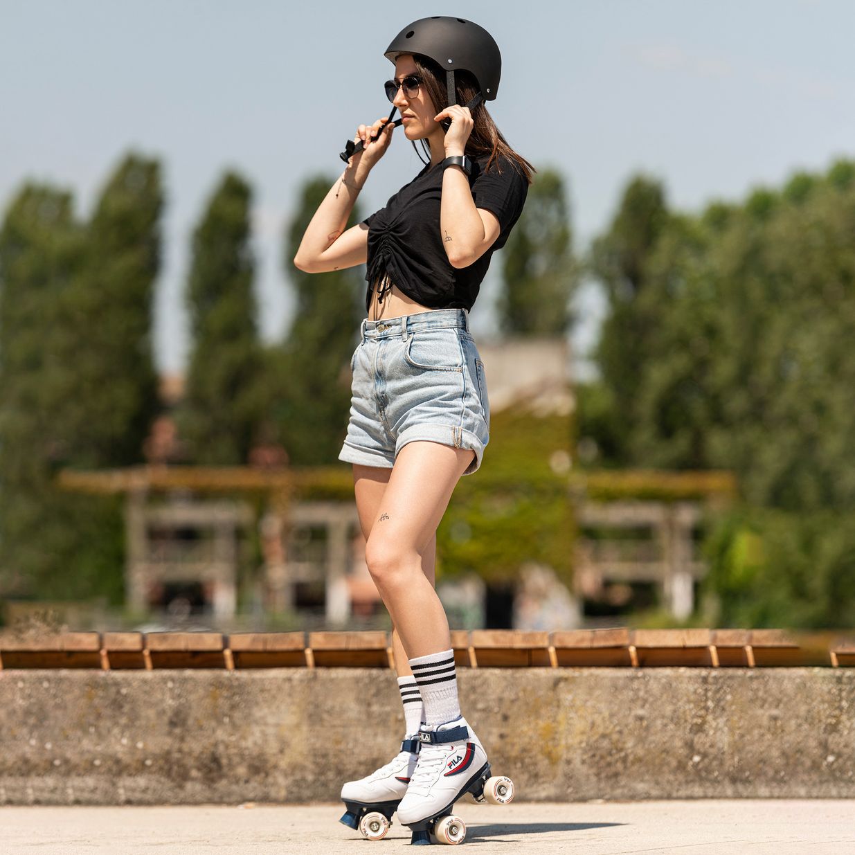 Rollerblade Downtown Helm schwarz 067H0300 800 8