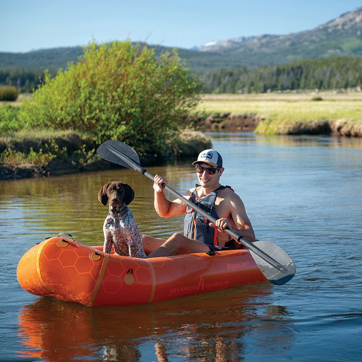 Advanced Elements Packlite+ PackRaft orange 1-Personen-Ponton AE3037 4