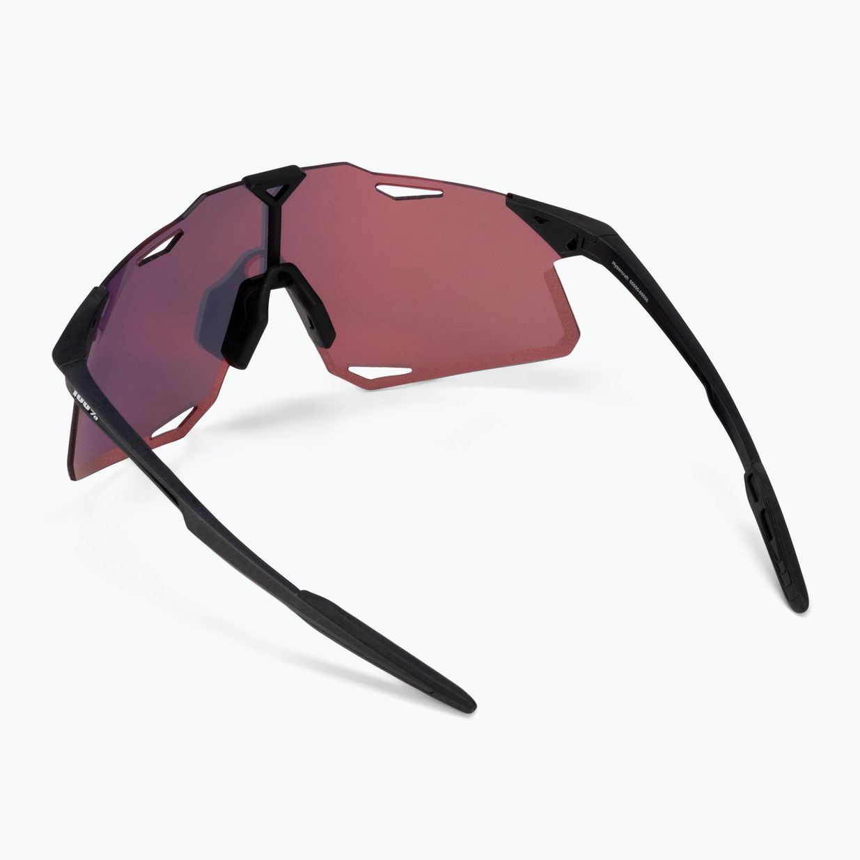 Radsportbrille 100% Hypercraft mattschwarz/hyperrot Mehrschichtspiegel 60000-00006 3