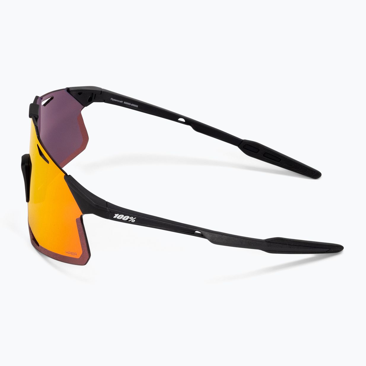 Radsportbrille 100% Hypercraft mattschwarz/hyperrot Mehrschichtspiegel 60000-00006 5