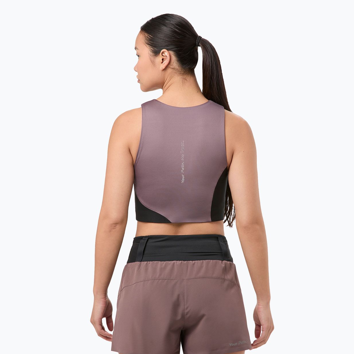 Lauf Tank Top Damen NNormal Trail Cropped Top purple 3