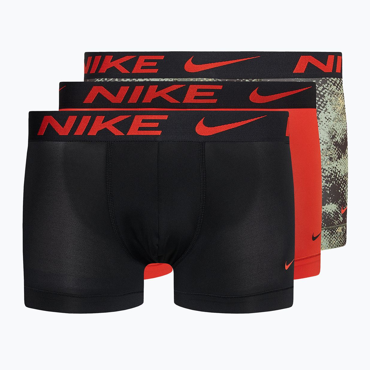 Nike Dri-Fit Essential Herren Boxershorts 3 Paar Cromson/Team Orange/Schwarz