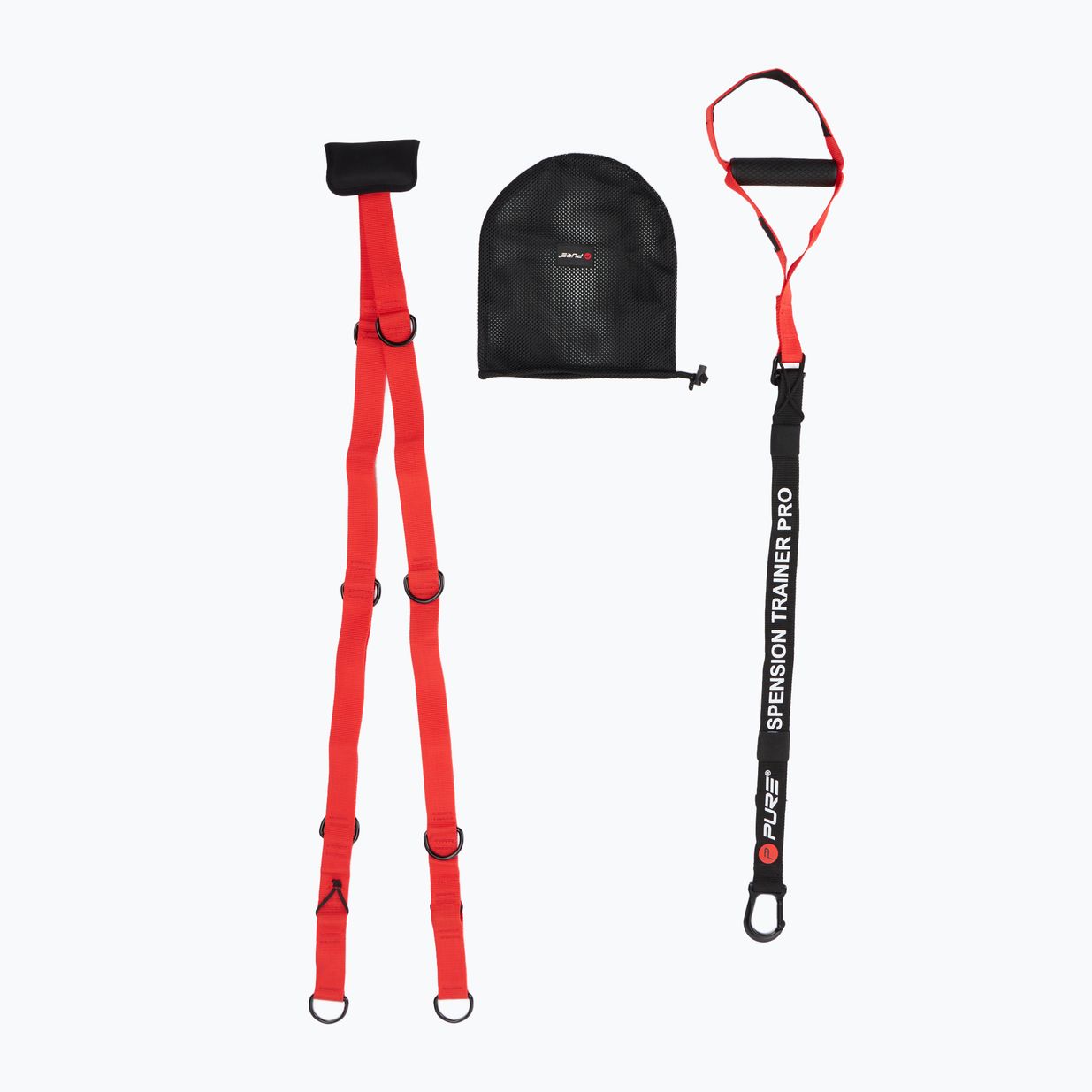 Pure2Improve Suspension Trainer Pro Riemen rot/schwarz 2214