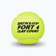 Dunlop Fort Clay Court Tennisbälle 4 Stück gelb 601318 3