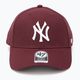 47 Brand MLB New York Yankees MVP SNAPBACK dunkel kastanienbraun Baseballmütze 4
