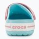 Kinder Crocs Crocband Clog eisblau/weiß Pantoletten 8