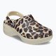 Crocs Classic Platform Animal Remix Damen-Flip-Flops Knochen/Leopard 9