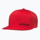 CCM Small Logo Flat Brim SR Baseballkappe rot 2