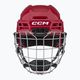 CCM Tacks 70 Combo Hockeyhelm rot 2