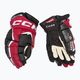 CCM JetSpeed FT6 Pro SR Hockeyhandschuhe schwarz/rot/weiß 2