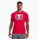 Herren Under Armour Boxed Sportstyle t-shirt rot/stahl