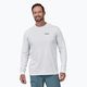 Herren Patagonia P-6 Logo Responsibili Longsleeve weiß