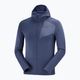 Herren Fleece-Sweatshirt Salomon Outline FZ Hoodie dunkelblau LC17121