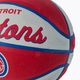 Wilson NBA Team Retro Mini Detroit Pistons Basketball rot WTB3200XBDET 3
