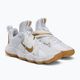 Nike React Hyperset SE Volleyballschuhe weiß und gold DJ4473-170 4