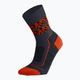 Icebreaker Hike+ Light Crew Natural Summit Herren-Trekkingsocken graphit/blaze/schwarz