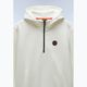 Herren Napapijri B-Badge Half Zip Hooded weißer Reiher Sweatshirt 7