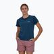 Damen-Trekking-T-Shirt Patagonia P-6 Logo Responsibili-Tee tidepool blau