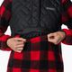 Damen Columbia Sweet View Fleece Kapuzen-Trekking-Sweatshirt schwarz/rot Lilien-Karo-Druck 6