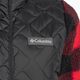 Damen Columbia Sweet View Fleece Kapuzen-Trekking-Sweatshirt schwarz/rot Lilien-Karo-Druck 9