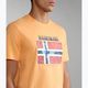 Herren Napapijri NP0A4H22 naranja t-shirt 4