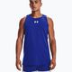 Under Armour Baseline Cotton Tank Herren Basketball Shirt blau 1361901 3