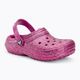 Crocs Classic Lined Glitter Clog fuchsia fun/multi Kinder-Pantoletten 2