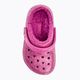 Crocs Classic Lined Glitter Clog fuchsia fun/multi Kinder-Pantoletten 7