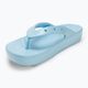 Damen Crocs Classic Platform Meta Perle blau Kalzit Flip Flops 7