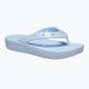 Damen Crocs Classic Platform Meta Perle blau Kalzit Flip Flops 9
