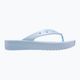 Damen Crocs Classic Platform Meta Perle blau Kalzit Flip Flops 10