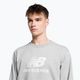 Herren Trainingssweatshirt New Balance Essentials Stacked Logo French Terry Crewneck grau NBMT31538AG 4