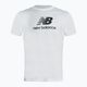 New Balance Essentials Stacked Logo Co Männer Training T-Shirt weiß NBMT31541WT 5