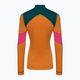 Frauen Smartwool Merino Baselayer Colorblock thermische Langarm 1/4 Zip Boxed Marmelade 4