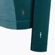 Frauen Smartwool Merino Baselayer 1/2 Zip Boxed thermische Sweatshirt Kaskade grün Heidekraut 4