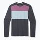 Herren Smartwool Thermal Merino Baselayer Colorblock Crew Boxed Holzkohle thermische Longsleeve 3