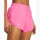 Under Armour Fly By fluo pink/fluo pink/reflective Damen Laufshorts 4