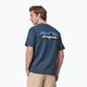 Herren Patagonia P-6 Logo Responsibili-Tee Utility blau Trekking-T-Shirt 2