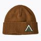 Patagonia Wintermütze Brodeo dawn tracks patch/shelter brown