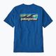 Herren Patagonia Boardshort Logo Tasche T-shirt Responsibili endlos blau