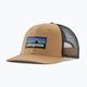 Patagonia P-6 Logo Trucker Mütze Kugelfisch Äsche braun