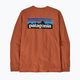 Herren Patagonia P-6 Logo Responsibili Rotschwanz Rost Longsleeve