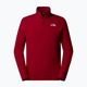 Männer The North Face 100 Gletscher 1/4 Zip Granat rot Sweatshirt