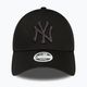 Damen New Era Metallic Logo 9Forty New York Yankees Baseballkappe schwarz 2