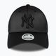 Damen New Era Satin 9Forty New York Yankees Baseballkappe schwarz 2