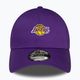 Herren New Era Home Field 9Forty Trucker Los Angeles Lakers Baseballkappe lila 2