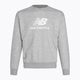 Herren New Balance Stacked Logo French Terry Crew sportlich grau Sweatshirt 3