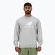 Herren New Balance Stacked Logo French Terry Crew sportlich grau Sweatshirt