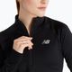 Damen New Balance Leichtathletik Hitze Grid 1/2 Zip schwarz laufen Longsleeve 5