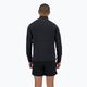 Herren New Balance Leichtathletik Hitze Grid 1/2 Zip laufen Longsleeve schwarz 2